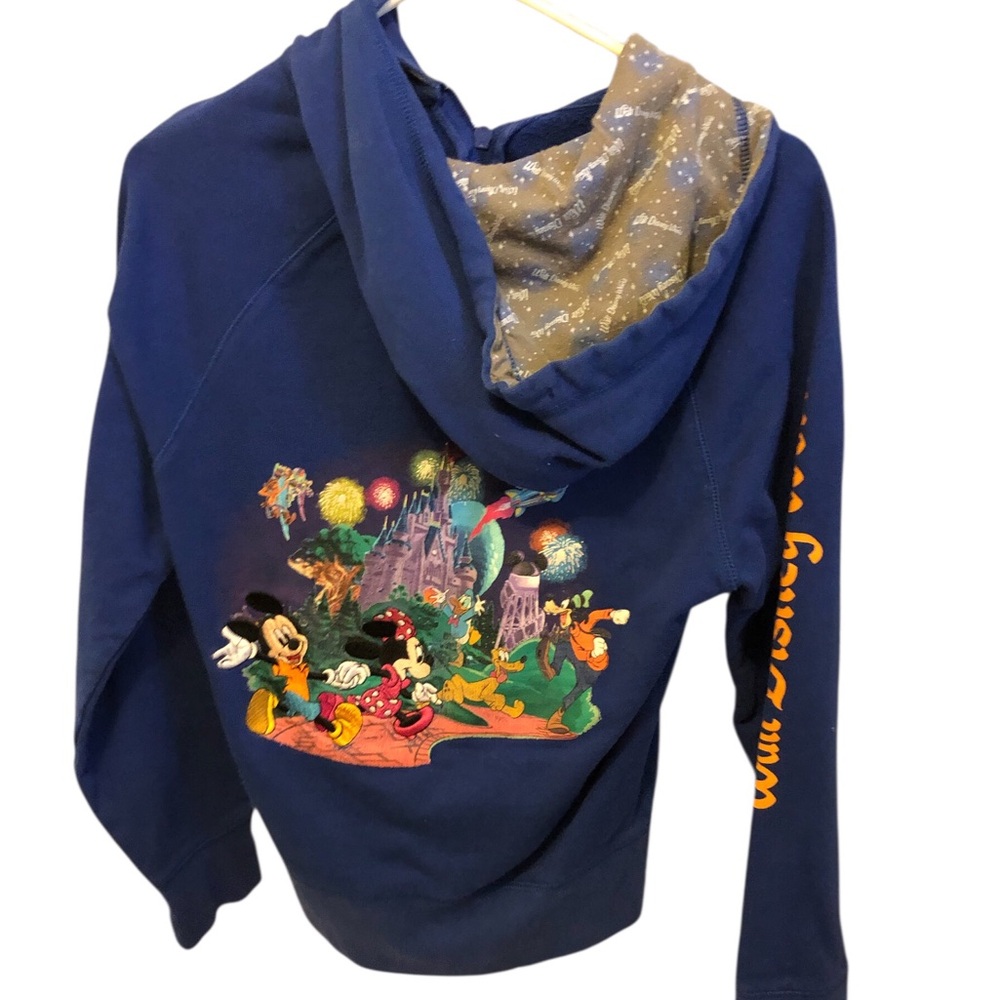 Disney Walt Disney Parks Hoodie with Front Pockets image on Front and back XS